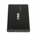 iBOX Obudowa metalowa HD-02 USB 3.0 czarna