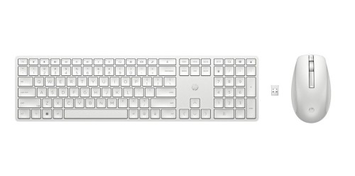 HP Inc. Zestaw klawiatura i mysz 650 bezprzewodowy biały 4R016AA#ABB