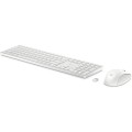 HP Inc. Zestaw klawiatura i mysz 650 bezprzewodowy biały 4R016AA#ABB