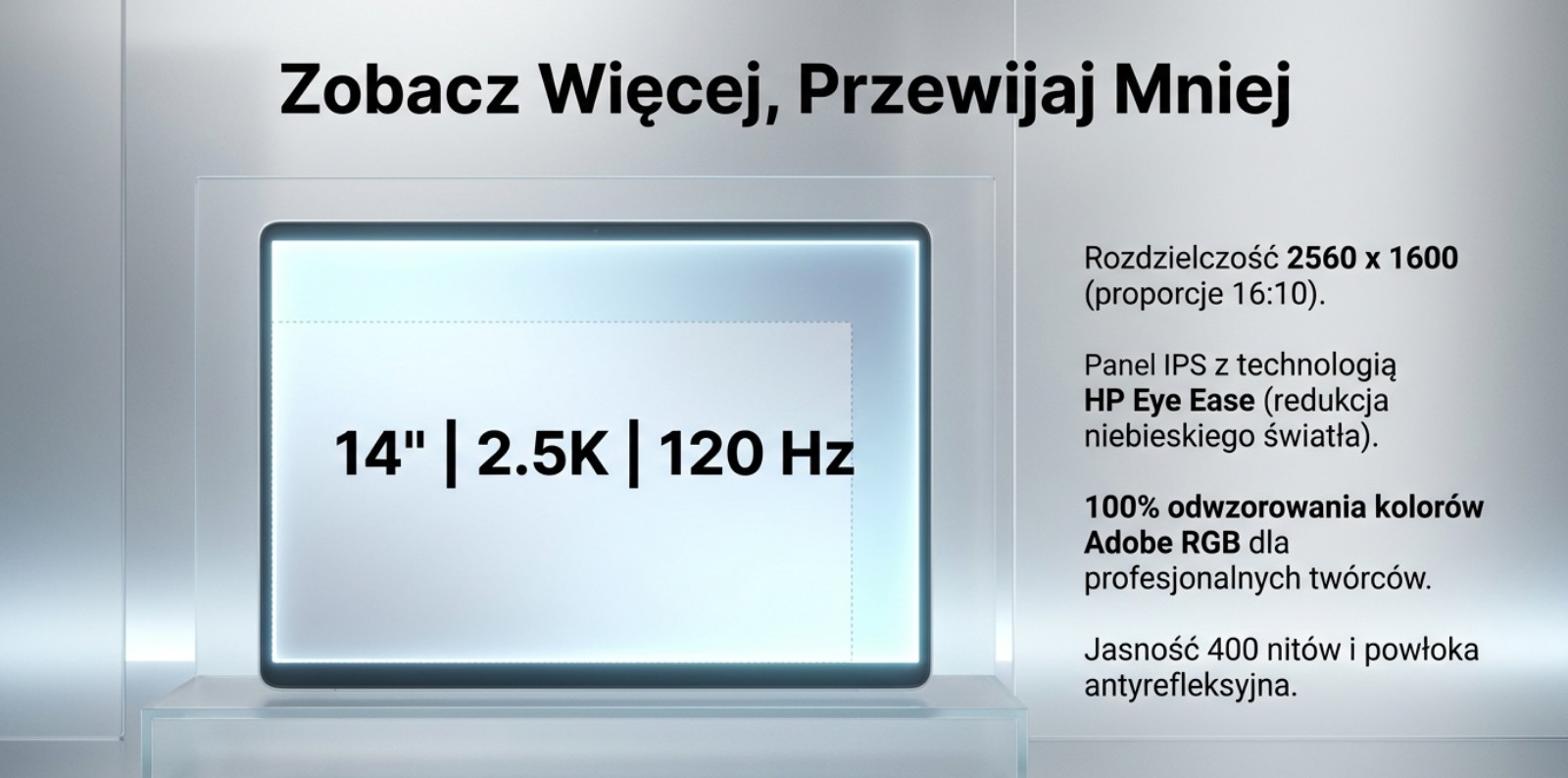 Zdjęcie reklamowe laptopa Elitebook X G1i